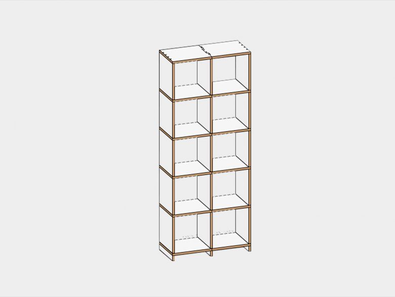 Bücherregal modular